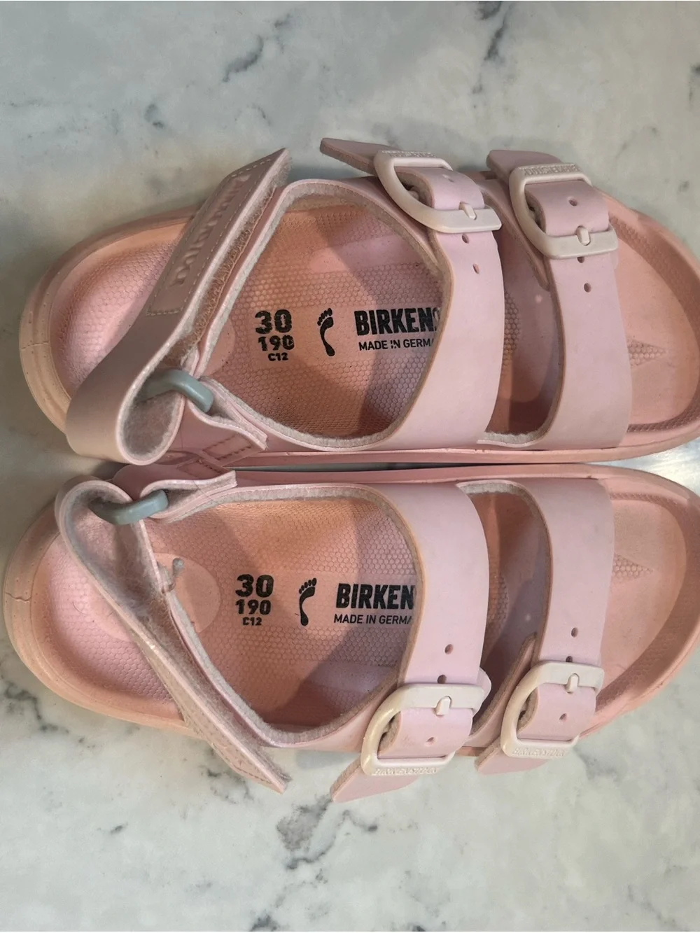 Birkenstock Kids Pink Adjustable Strap Sandals